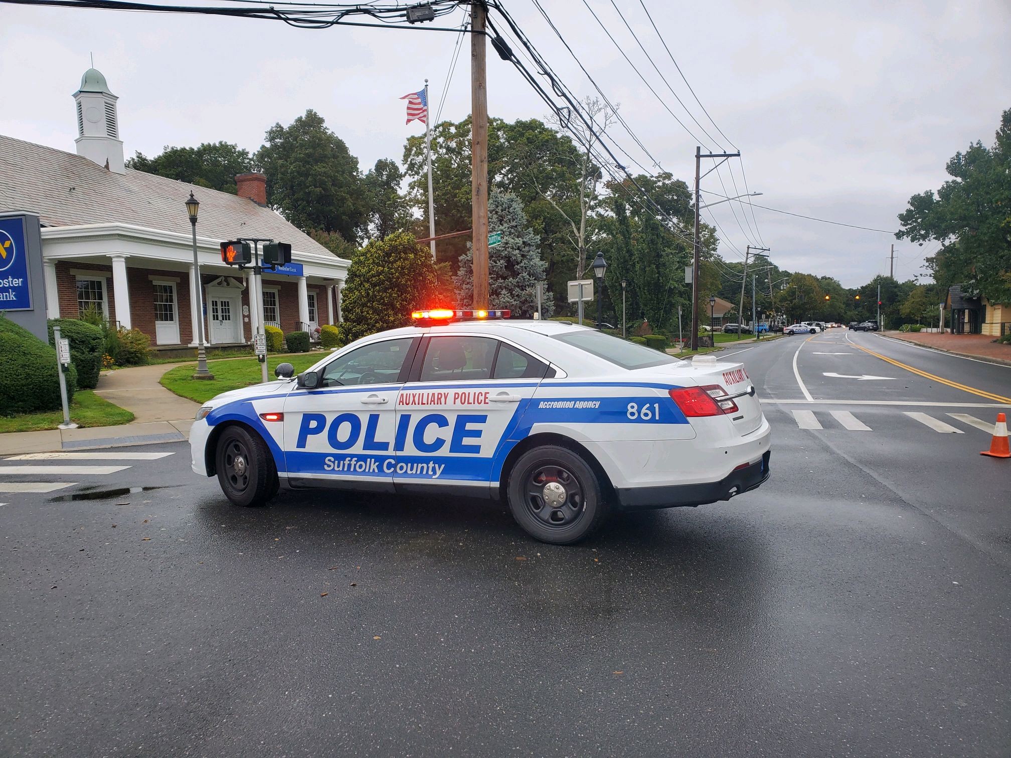 a Suffolk County police car